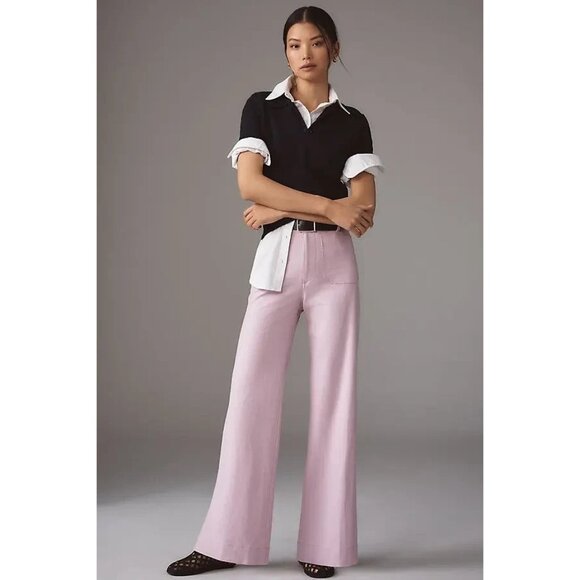 Maeve Magic Fabric  Linen Blend Full Lenght Classic Pants 32T - Picture 1 of 3